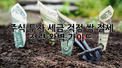 주식 투자💰 세금 걱정 싹! 절세 전략 완벽 가이드😎